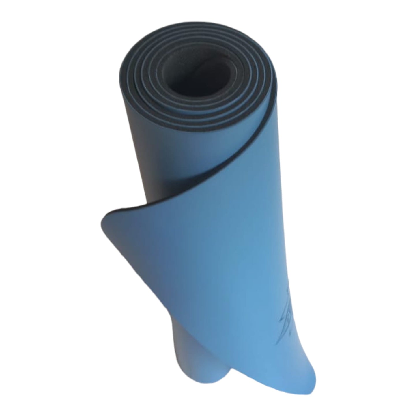 Tapis de yoga en caoutchouc naturel et polyuréthane – Mandala – Bleu