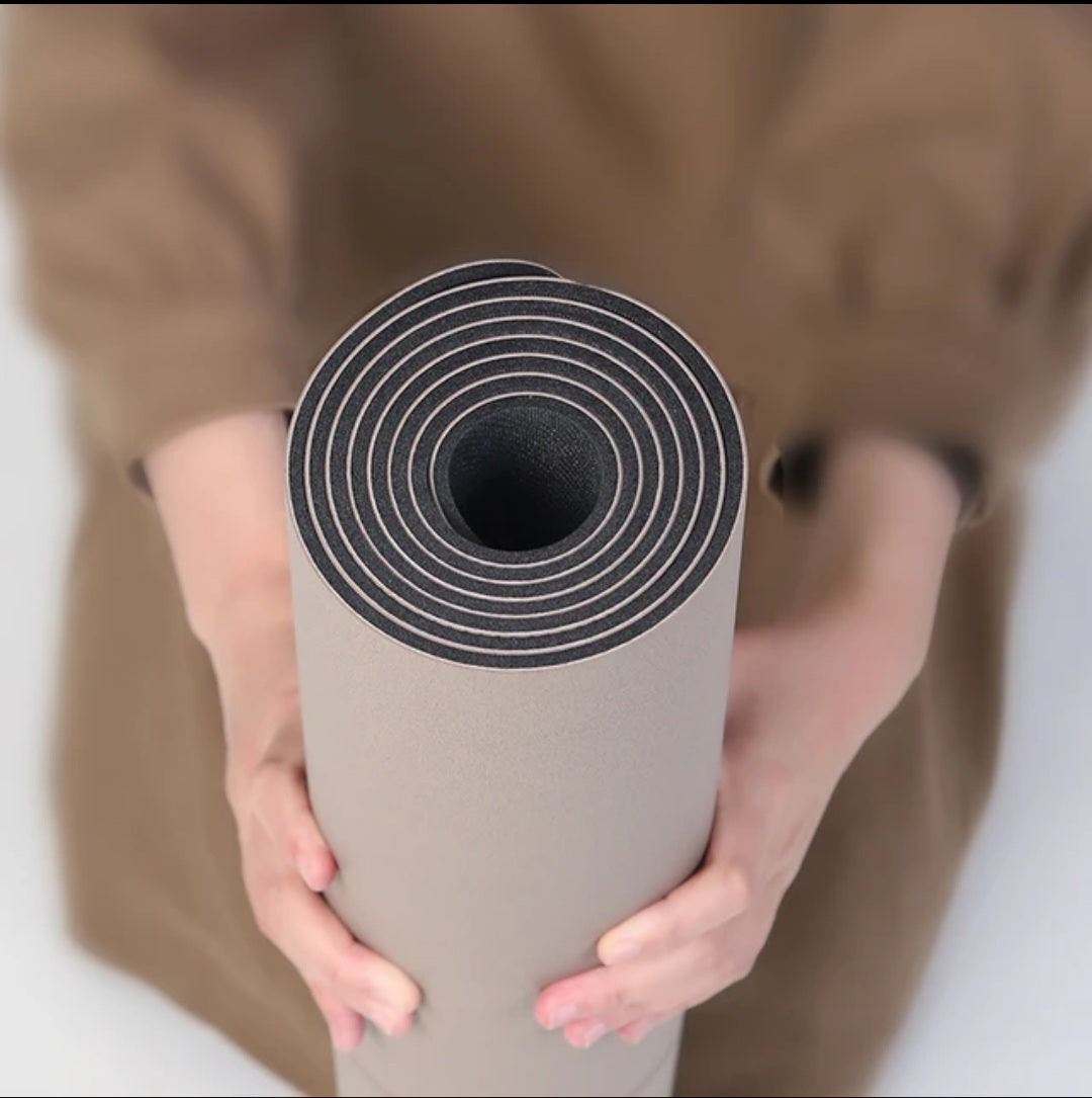 Tapis de Yoga Caoutchouc naturel & Polyuréthane | Taupe
