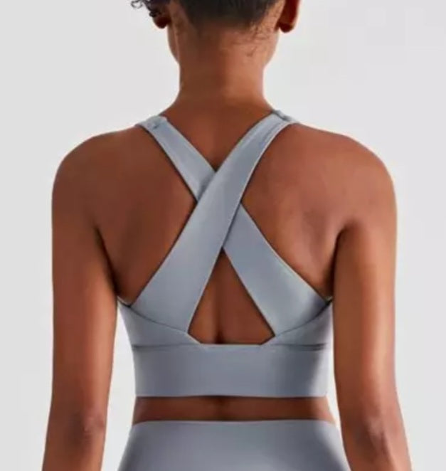 Yoga Set (Legging+Brassière)| Gris clair