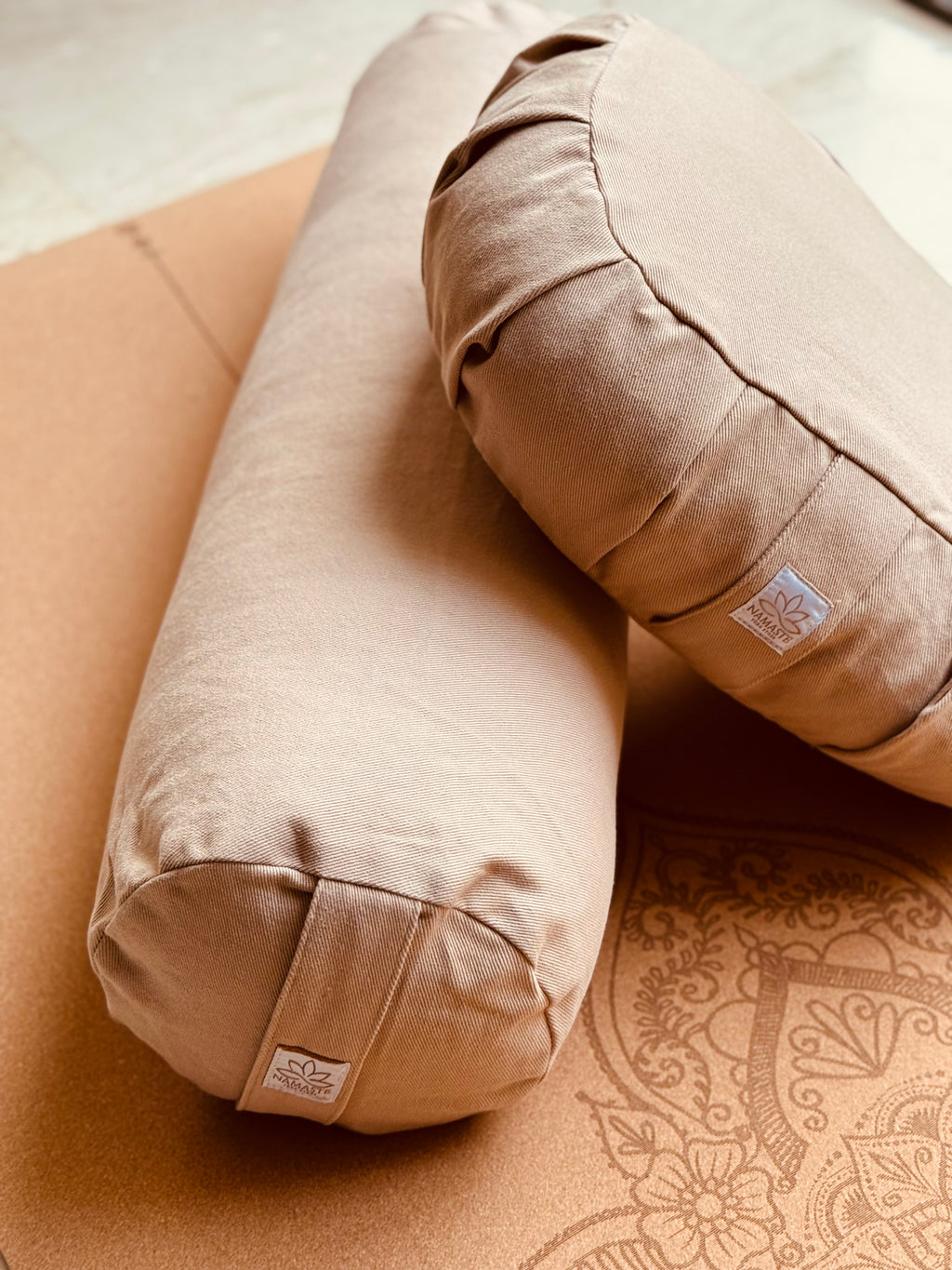 Bolster_Coussin de Yoga cylindre – LATTE
