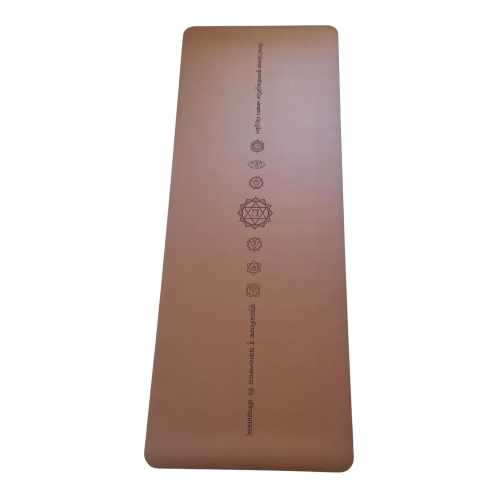 Tapis de Yoga Caoutchouc naturel, polyuréthane et fibre Coco - 2.0 | 7 Chakras Marron