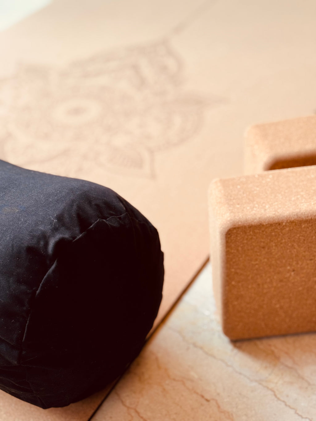 Bolster_Coussin de Yoga cylindre | Noir