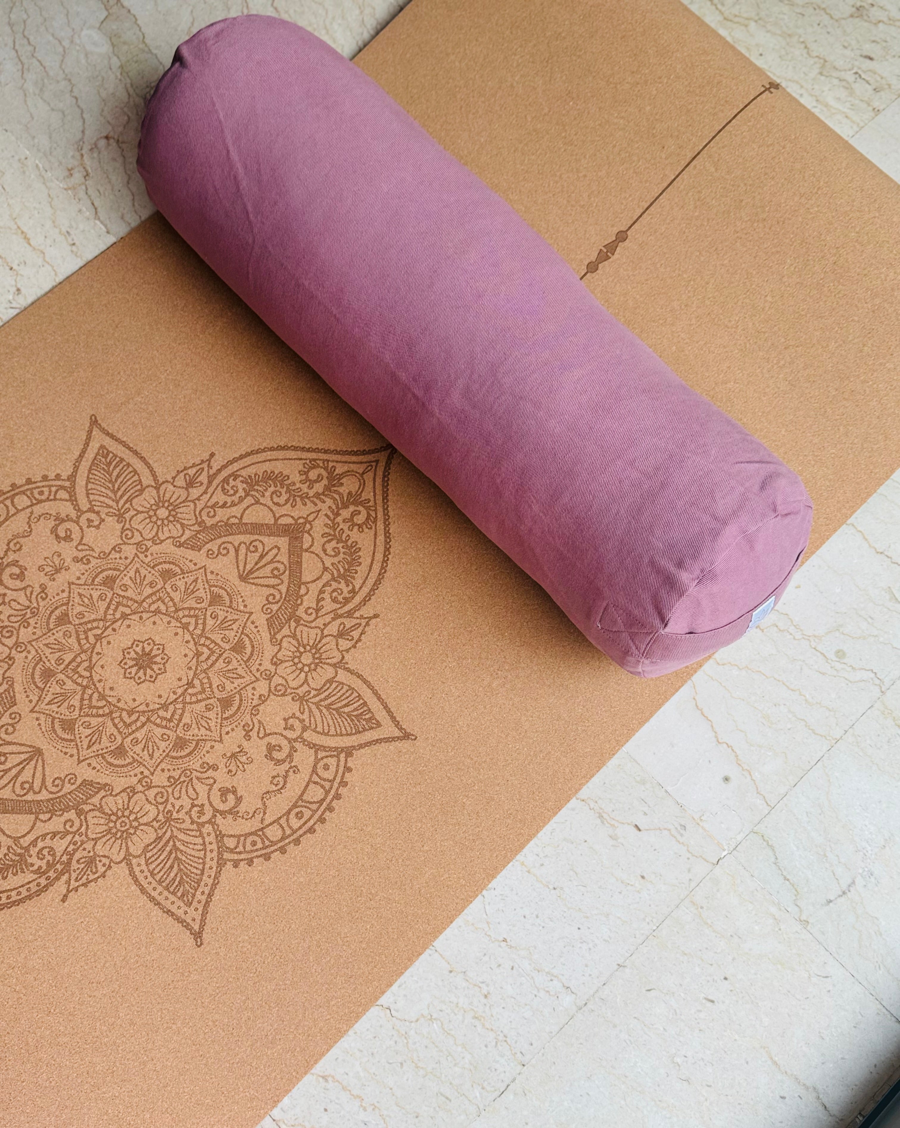 Bolster | Coussin de Yoga cylindrique Prune