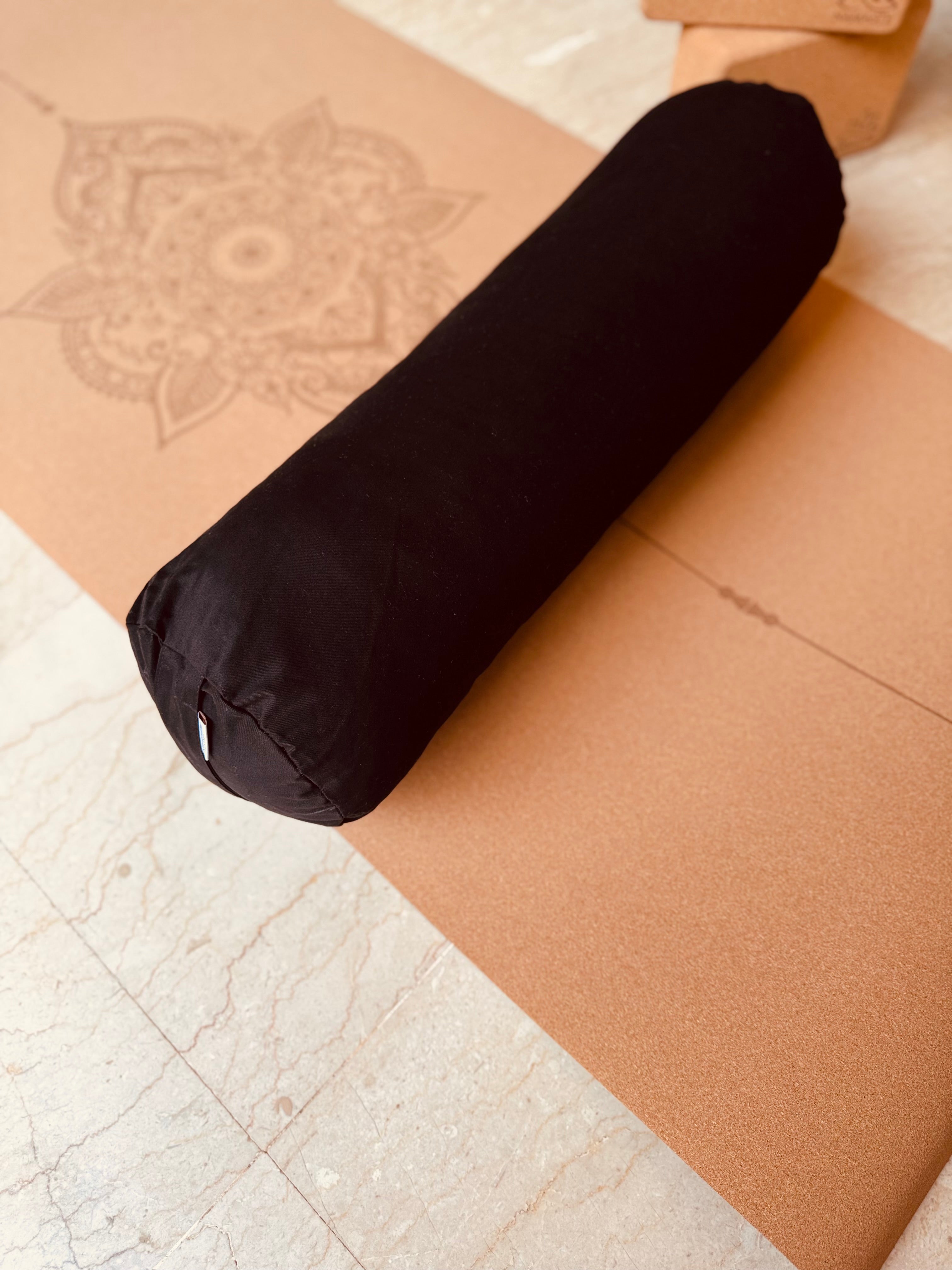Bolster_Coussin de Yoga cylindre | Noir