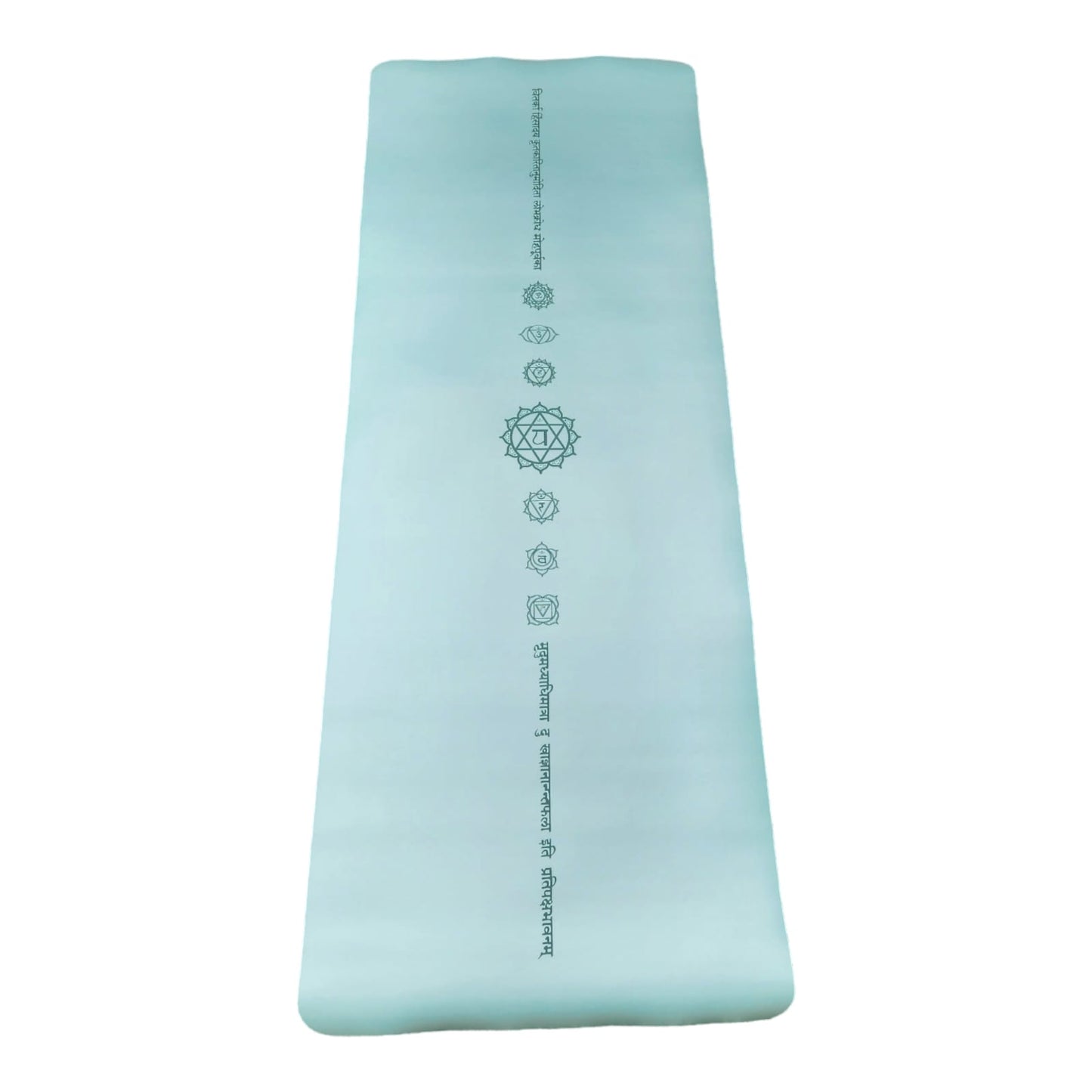 Tapis de yoga en caoutchouc naturel et polyuréthane-Chakras-Vert