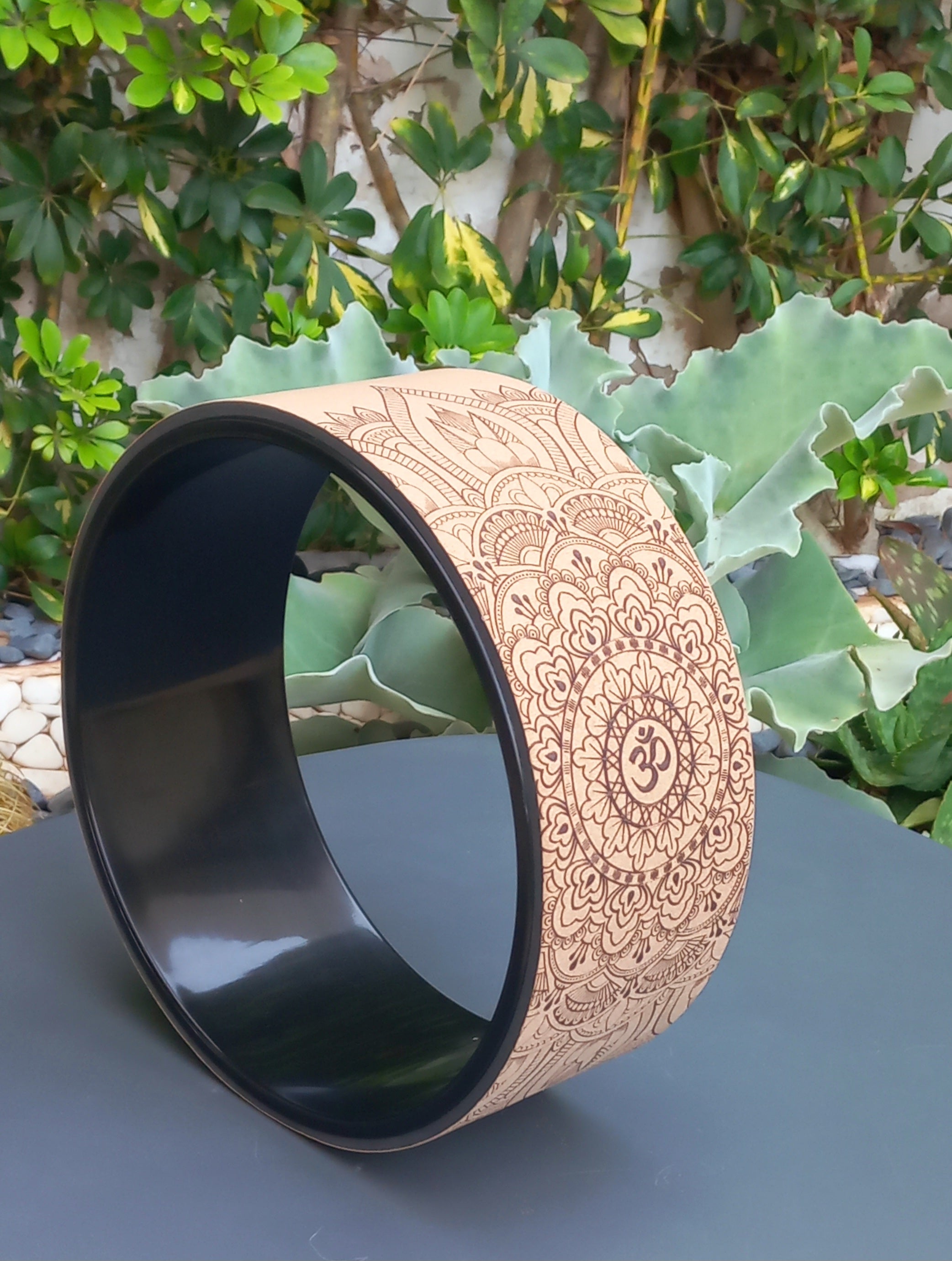 Roue de Yoga en liège | Mandala