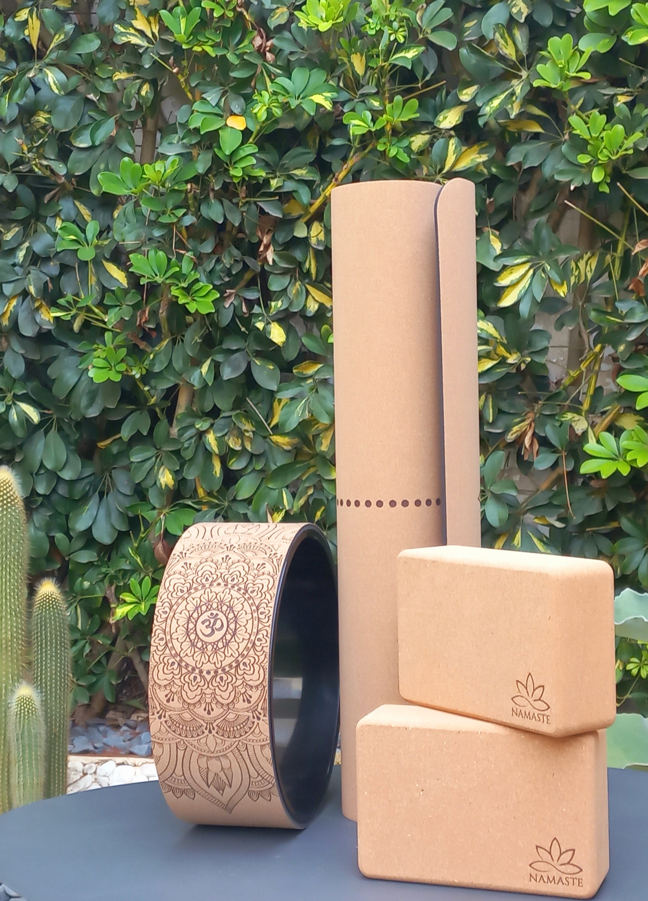 Roue de Yoga en liège | Mandala