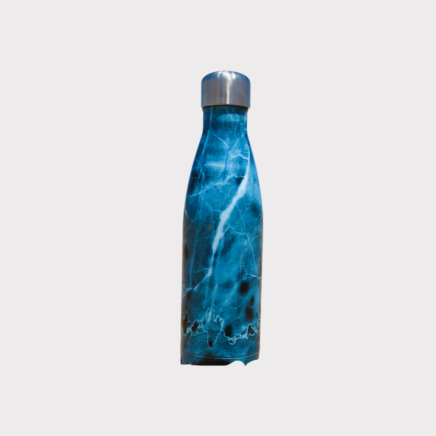 Gourde isotherme – Effet marbre – Bleu (BPA free)